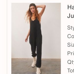 Free People Hailee Sweater Jumpsuit